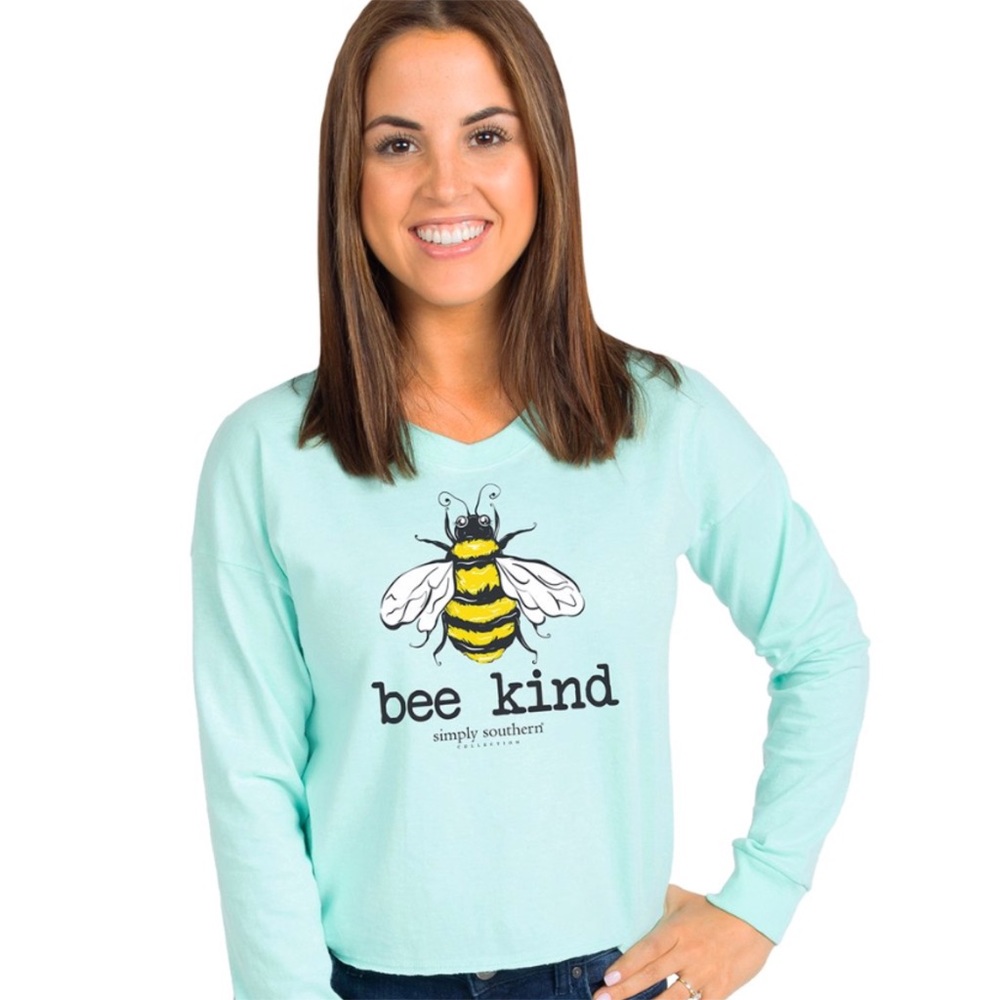 Simply southern Bee kind tee long sleeve